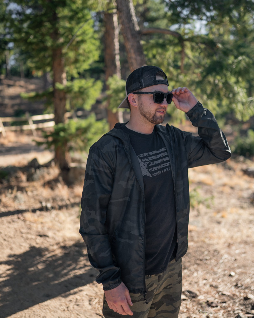 Black Camo - Windbreaker