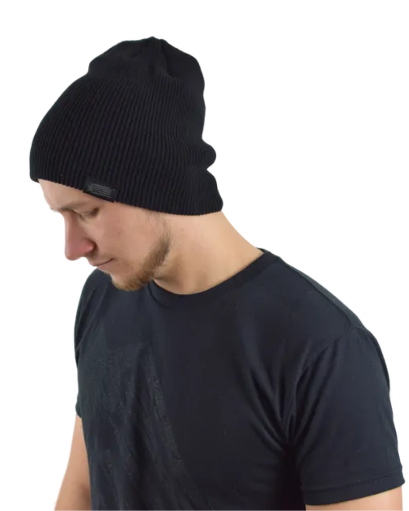 Premium Black Beanie (4706912731218)